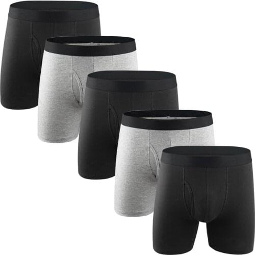 5pcs Underpants Male Boxers Panties Underwear Cotton Boxershorts Loose Under Wear Plus Size Boxers boxer homme