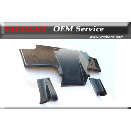 Carbon Fiber TS Style Rear Diffuser Type 1 with Metal Fitting Accessories (3pcs) Fit For 1989-1994 Nissan Skyline R32 GTR