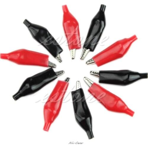 28/35/45mm Alligator Leads Crocodile Test Clip for Electrical Jumper Wire Cable