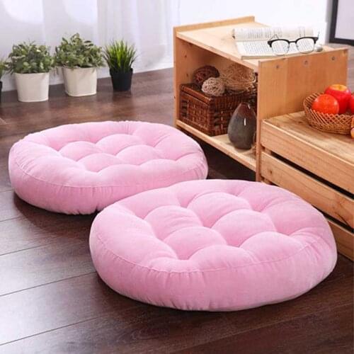 1PCS Round Thicken Sitting Mattress Pouf Cattail Hassock Baby Kids Heighten Pad