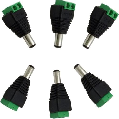 10pcs/lot CCTV BNC accessories Professional Male Plug DC Power Converter for CCTV Camera System Surveillance Converter