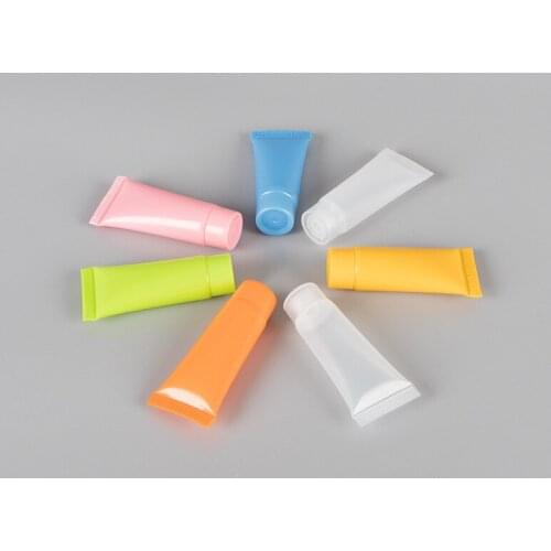 100 X 5g 10g Empty Mini PE Soft Cosmetic Soft Tube, Scrub Hoses, Squeeze Bottles, 5cc Plastic Cosmetic Container