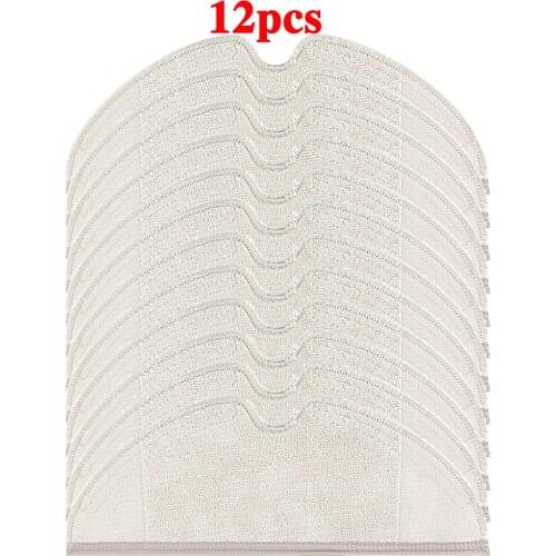 12PCS Mop Pads Cloth Replacement for Xiaomi Mijia 1C STYTJ01ZHM Robotic Vacuum Cleaner Parts Cleaning Pad Cloth Vacuum Cleaner