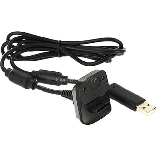 20pcs/lot wholesale USB Play Charger Charging Wire Cable Cord for XBOX 360 Wireless Controller