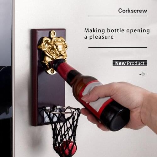 2020 Vintage Bottle Opener Wall Mounted Wine Beer Opener Tools Wine Corkscrew Bar Drinking Accessories Kitchen Party Supplies