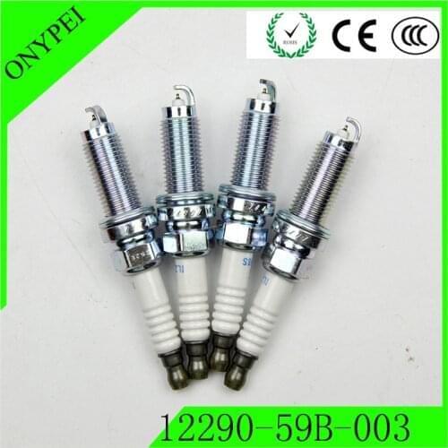 4 PCS/LOT 12290-59B-003 ILZKAR8H8S Spark Plug For Honda Civic Type R OE 12290 59B 003 1229059B003