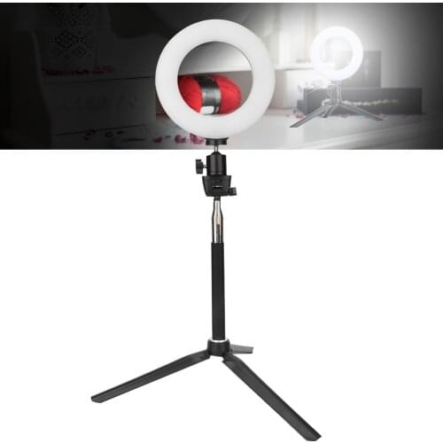 6 Inch Ring Light Dimmable LED Fill Light LED Ring Lights With Tripod Switch Controller USB For Video Live Camera Makeup