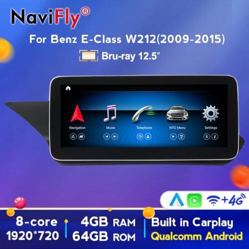 12.5inch Android 10 8 core 4G+64G Car GPS Navigation Multimedia Player for Mercedes Benz E Class W212 E200 E230 E260 E300 S212
