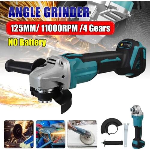 BLMIATKO New 4 Speed 125MM 100MM Brushless Electric Angle Grinder Cutting Grinding Machine Power Tool For Makita 18V Battery