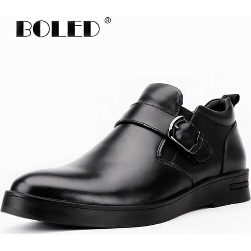 Natural Leather Boots Men Handmade Ankle Boots Shoes Rubber Sole Autumn Shoes Plus Size Outdoor Walking Shoes Men