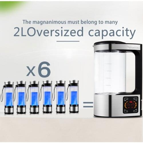 100-240V 2L Electric Hydrogen Rich Water Kettle Water Ionizer Machine Water filter Drink Hydrogen Water Generator
