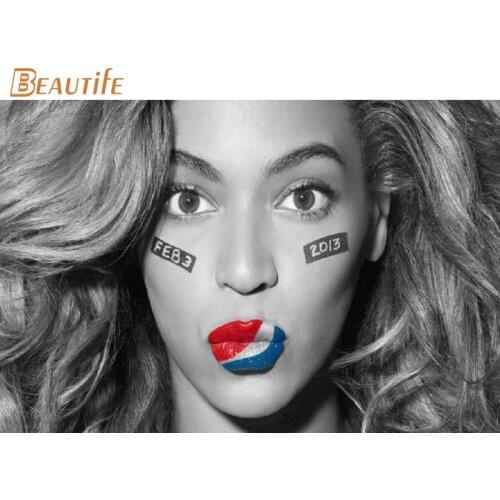 Custom Beyonce Poster Home Decoration Fashion Silk Fabric Wall Poster Custom Poster high quality
