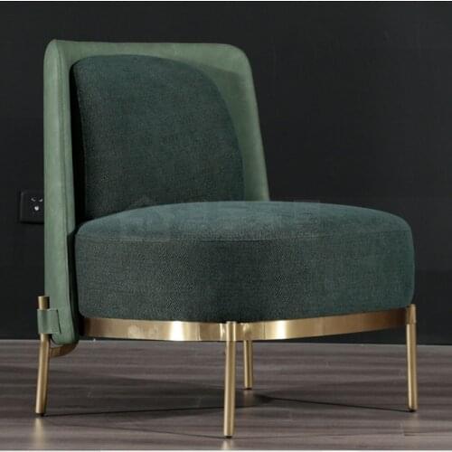 Comfortable Hotel Furniture Upholstered Fabri Sofa Chairs Lounge Living Room Furniture Recliner Chair