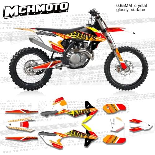 MCHMFG for KTM 125 250 300 350 450 SX SXF 2016 2017 2018 EXC EXCF XCW 2017 2018 2019 Graphics Backgrounds Stickers Kit Decal
