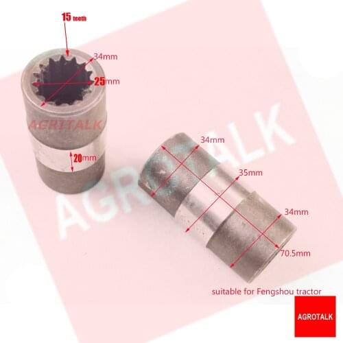Coupling sleeve as picture shows for Jiangxi Fengshou series tractor, please check the dimenssion, choose the right one