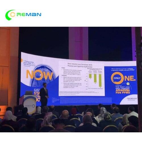 500x1000 500x500 curve LED Display Advertising Panel outdoor full color led video panel