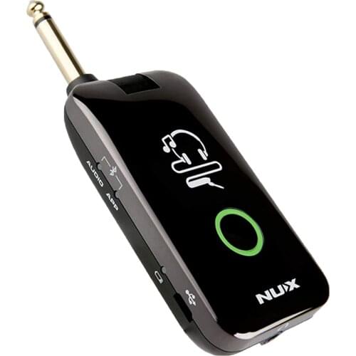 Nux Mighty Plug MP-2 Guitar and Bass Modeling Headphone Amplug with Bluetooth,13 Amplifier Models,20 IR,19 Variety of Effects