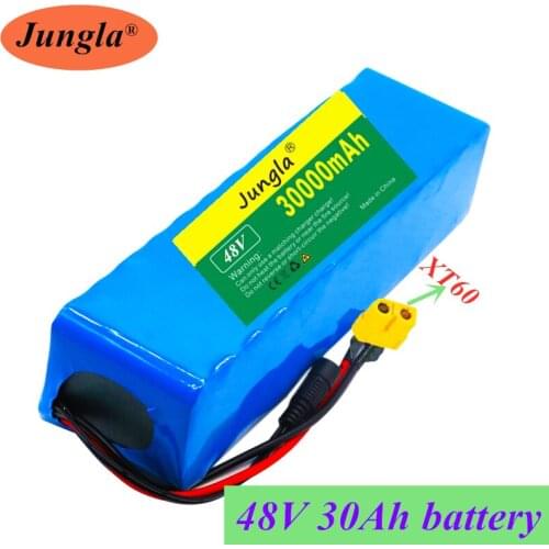Original 48V 30Ah 1000watt 13S3P 18650 Battery Pack 54.6v E-bike Electric bicycle battery Scooter with 25A discharge BMS
