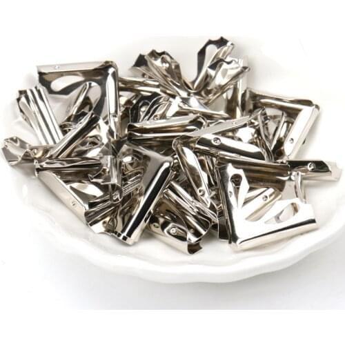 30Pcs Silver Metal Book Corner Hollow Trilateral Albums Menus Folders Box Corner Protectors For Decor 22x22x4mm