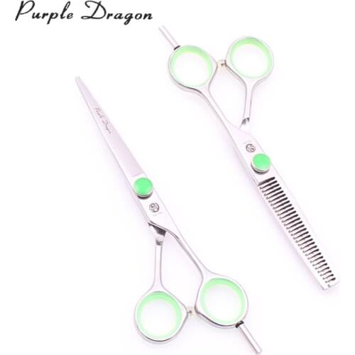 Z1121 5.5'' 440C Salon Hairdressing Scissors Cutting Shears Thinning Shears Professional Hair Scissors Finger Rest Barber Makas
