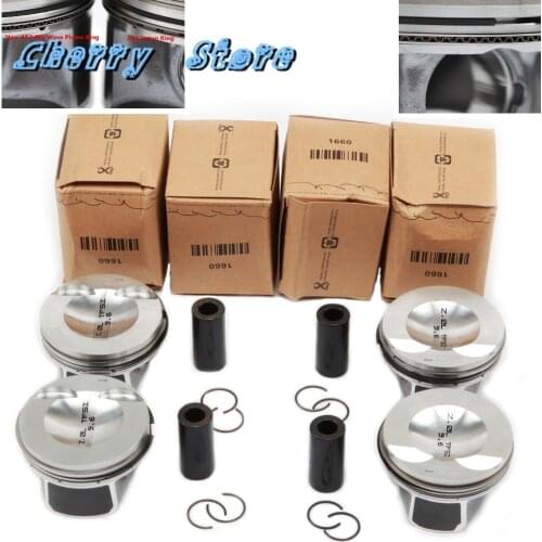 NEW 06L 107 065 K Engine Piston & ATG Upgrade Piston Rings Kit Pin 23mm For VW Sharan Passat Audi A4 A8 Q5 Q7 2.0TFSI 06H198151C