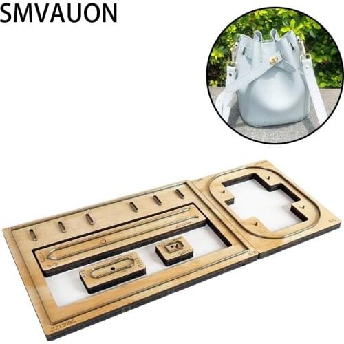 New Dies For 2021 Bucket Bag Wooden Die-cutting Mold Handmade Leather Goods knife Mold Diy Craft Sewing pattern
