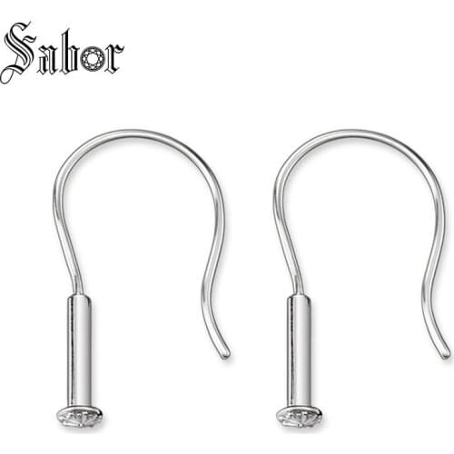 Drop Earring Beads Carrier party Gift For Women Men Earring silver color Ethnic Fashion Jewelry thomas