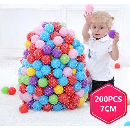 200Pcs/Lot Ocean Balls Eco-Friendly Colorful Ball Pits Funny Baby Kids Swim Soft Toy Water Pool Ocean Wave Balls Outdoor Toys