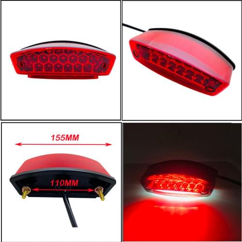 21 LED Universal Motorcycle Rear Stop Light ATV Dirt Bike Brake Lamp Scooter Tail Indicator For Suzuki Kawasaki Yamaha Choppers