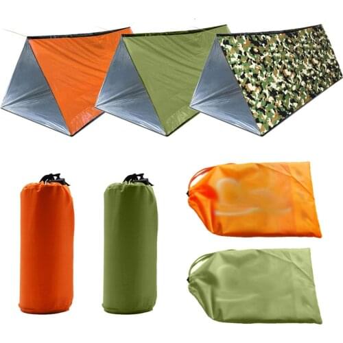 Outdoor Emergency Tent Windproof Survival Tent Emergency Supplies Lightweight Emergency Rescue Shelter Camping Hiking Climbing