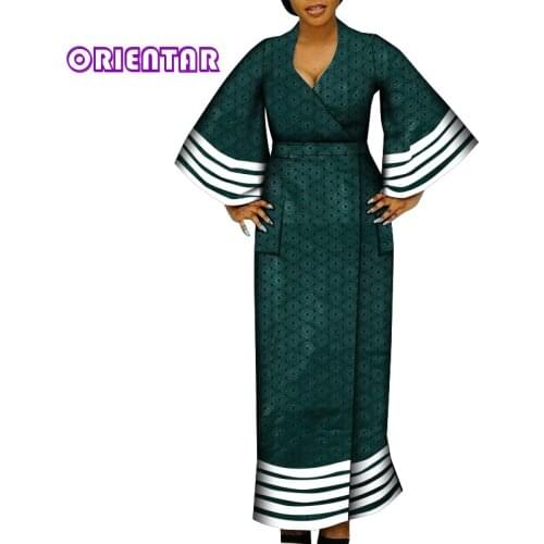 ORIENTAR Traditional African Clothing Women Dashiki Dress Wedding Evening Party Bazin Riche Dress Clothes for Women WY5048
