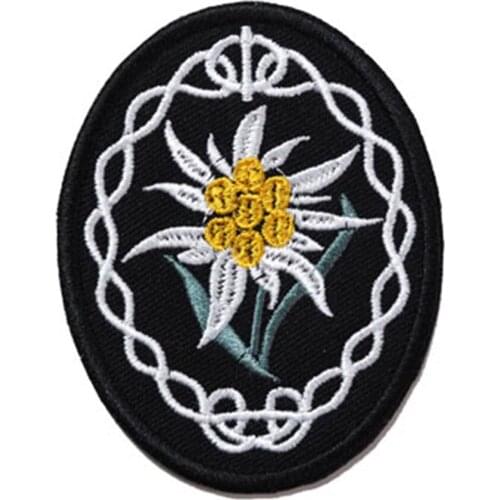 WWII WW2 GERMAN WH HEER MOUNTAIN TROOPS EDELWEISS SLEEVE INSIGNIA ARM-BADGE PATCH