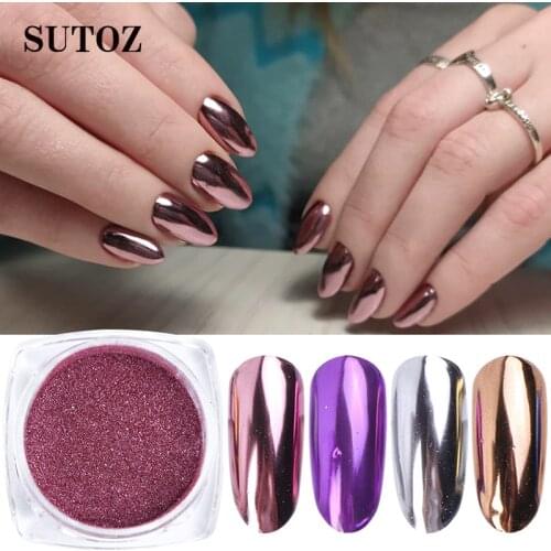 Nail Explosions 13 Intermediate Titanium Powder Symphony Magic Mirror Powder Superfine Electroplated Metal Powder Rose Gold
