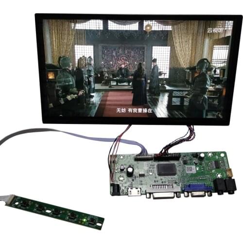 10.1inchesAdvertising monitoring game display driver module kit HDMI DVI VGA IPS1366X768 10.1" 16:9 display ratio