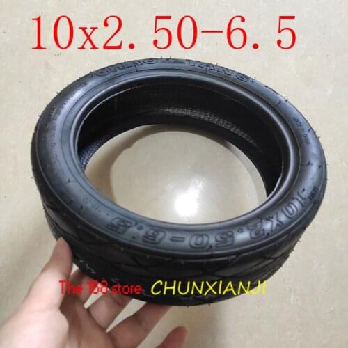 10x2.50-6.5 vacuum wheel tire 10 inch tubeless tyre Thickening for electric scooter balance car free shipping