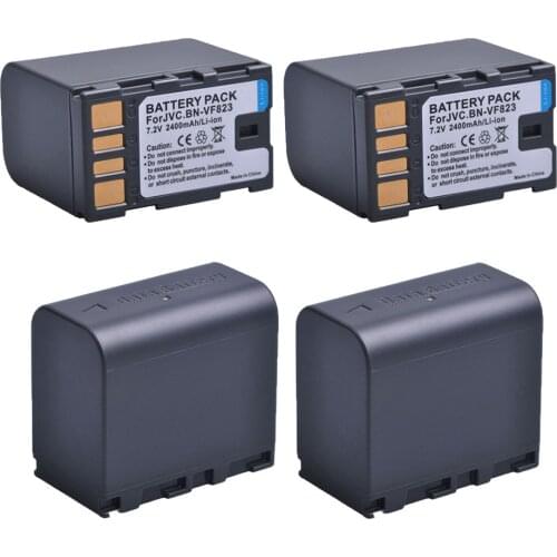 4PC 2400mAh BN-VF823 BN VF823U BN VF823 Camera Battery for JVC GZ-MG130 GZ-MG131 GZ-MG132 GZ-MG133 GZ-MG134 GZ-MG135 GZ-MG148