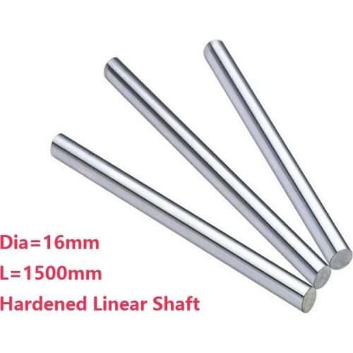 4pcs/lot Dia 16mm shaft 1500mm long Chromed plated linear shaft hardened shaft rod bar rail guide for 3d printer cnc parts