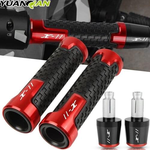 7/8" 22MM Motorcycle Handle Grips Racing Grips Handlebar Handles Grips Ends For Honda X-11 X11 X 11 1999-2007 2000 2001 2002 03