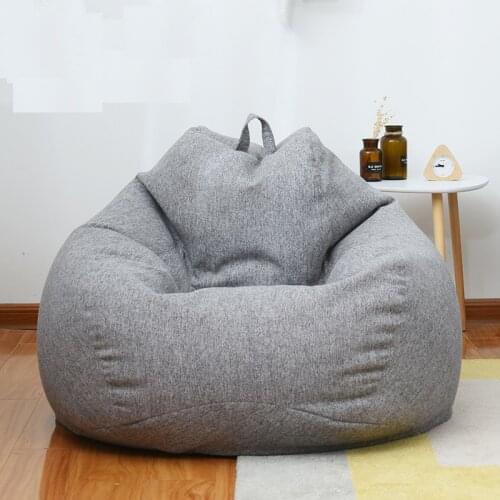 70*80cm high quality simple non-skeleton fabric cotton single tatami comfortable bean bag creative balcony lazy bean bag sofa