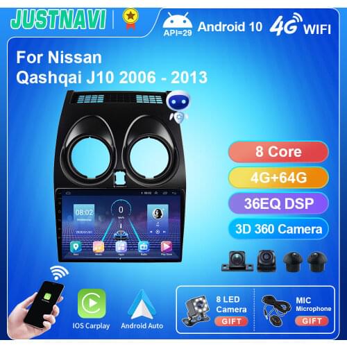 Car Radio For Nissan Qashqai J10 2006-2013 Android 10.0 Multimedia Player Video GPS Autoradio Navigation No 2 din DSP Auto Audio