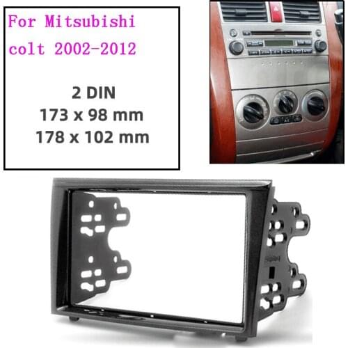 2din Car Radio installation DVD GPS Fascia Plane frame for MITSUBISHI colt 2002-2012 Car radio frame