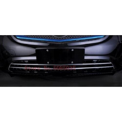 For Mercedes-Benz Vito (W447) 2017 2018 Car Accessories ABS Chrome Front Grille Accent Cover Lower Mesh Trim
