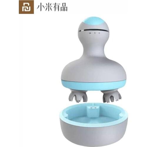 Youpin Portable Smart Charging Electric Wireless Scalp Massager 3D Waterproof Relax Muscle Pet Scalp Head Massage Instrument