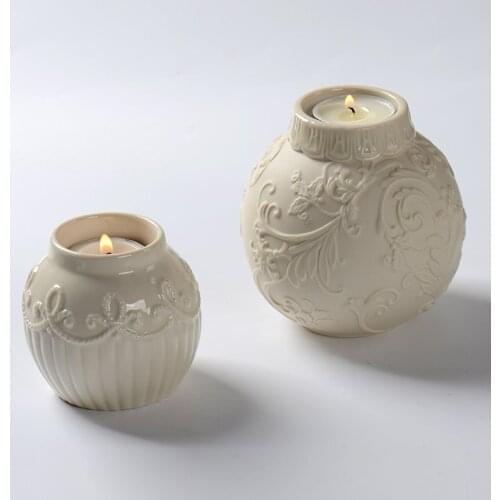 Concrete Candle Holder Silicone Mold Cement Candlestick Ceramic Aromatherapy Candle Cup Molds Craft Home Wedding Decorating