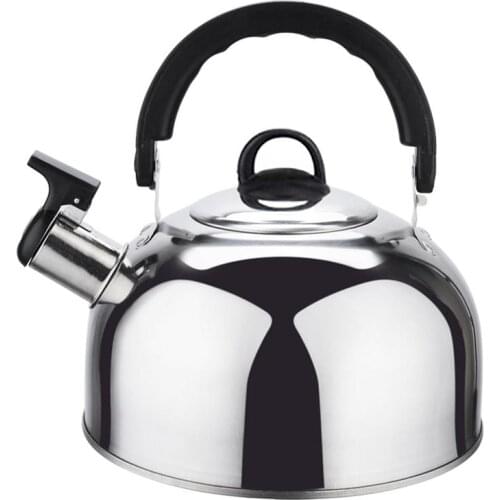 Stainless Steel Water Kettle Flat Bottom Tea Kettle Whistling Tea Kettle