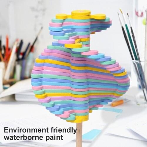 Kids Wooden Spiral Stress Relief Toy Spinning Wand Children Adult Decompression Game Fibonreci Sequence Toy Art Decoration