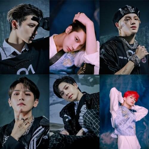 Canvas Painting SUPER M Lucas KAI TAEMIN BAEKHYUN Wall Art Posters and Prints Room Decor Pictures for Kids Home Decoration