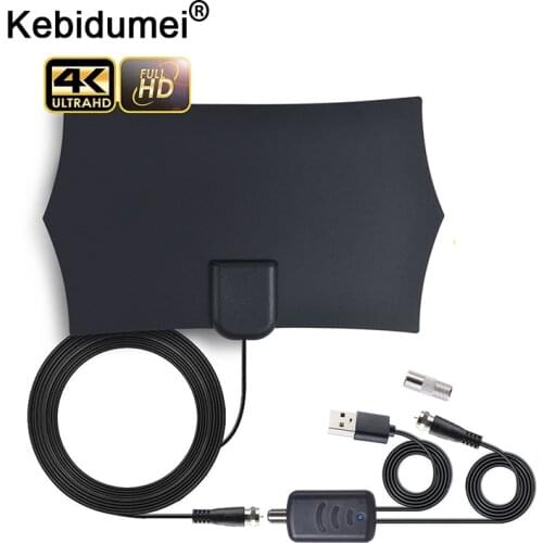 Indoor 300 Mile TV Antenna Freeview 20DB Digital HDTV Antenna Amplifier Booster for Radius Fox DVB-T2 TV signal receiver Aerial