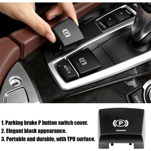 Car Handbrake Parking Brake P Button Switch Cover For For BMW 5 7 F01 F02 F07 F10 2009-2014