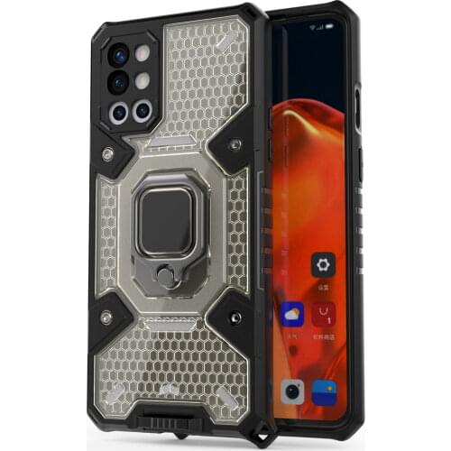 Magnetic Metal Ring Stand Armor Shockproof Phone Case For OnePlus 9R One Plus 9R Camera Lens Protective Back Cover Coque Fundas